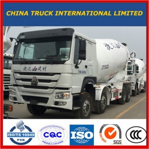 Camión diesel del mezclador concreto del cemento de HOWO 6 * 4 8m3 resistente